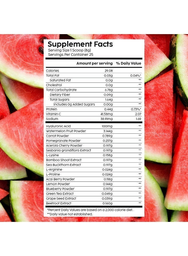Collagen Booster Powder with 100mg Hyaluronic Acid with Vitamin C | Helps support skin health | Plant-based formula | No added sugar (Pack of 2) - Image 2