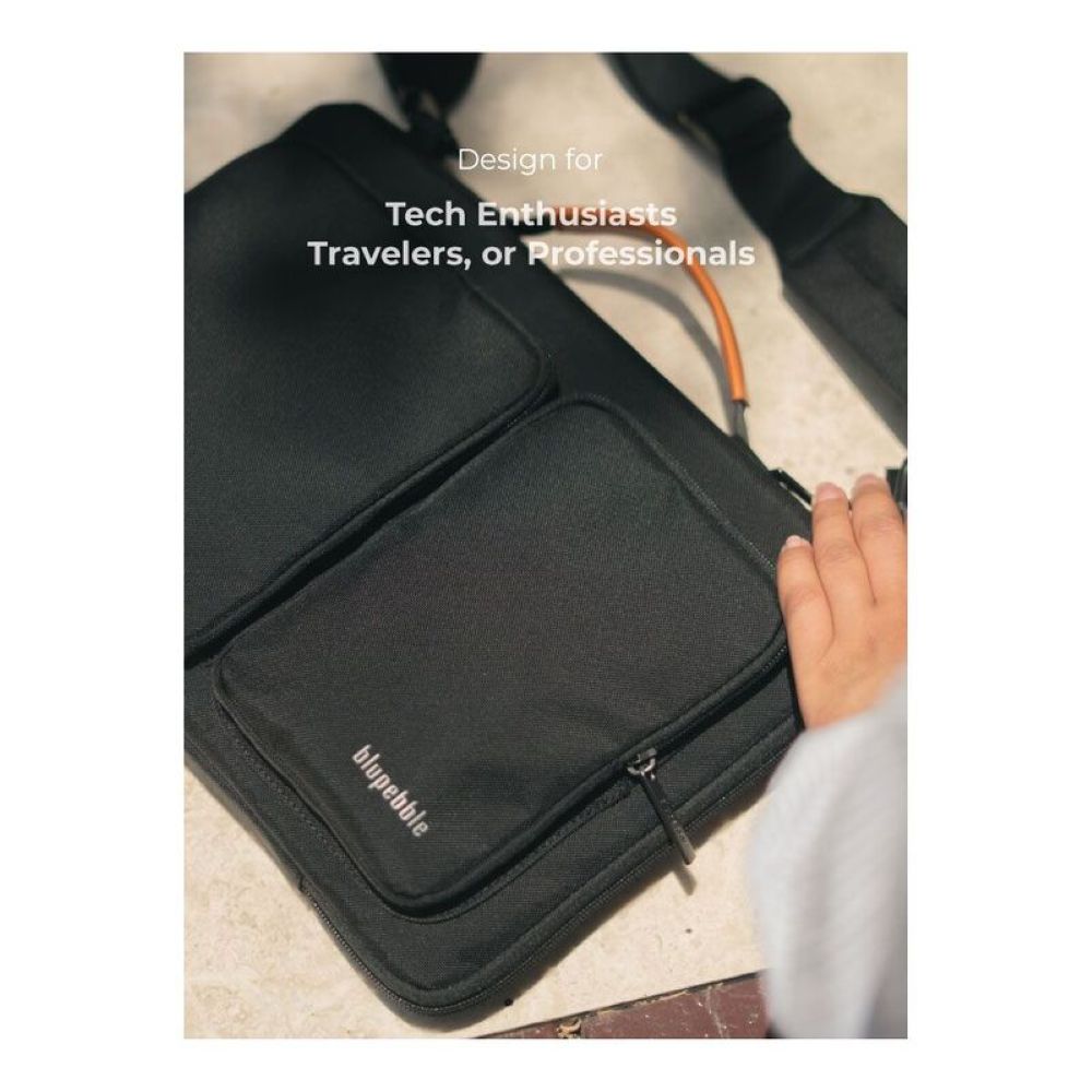 Blupebble Urban 16 Inch Laptop Bag Black BP-URBAN16-BK - Image 3