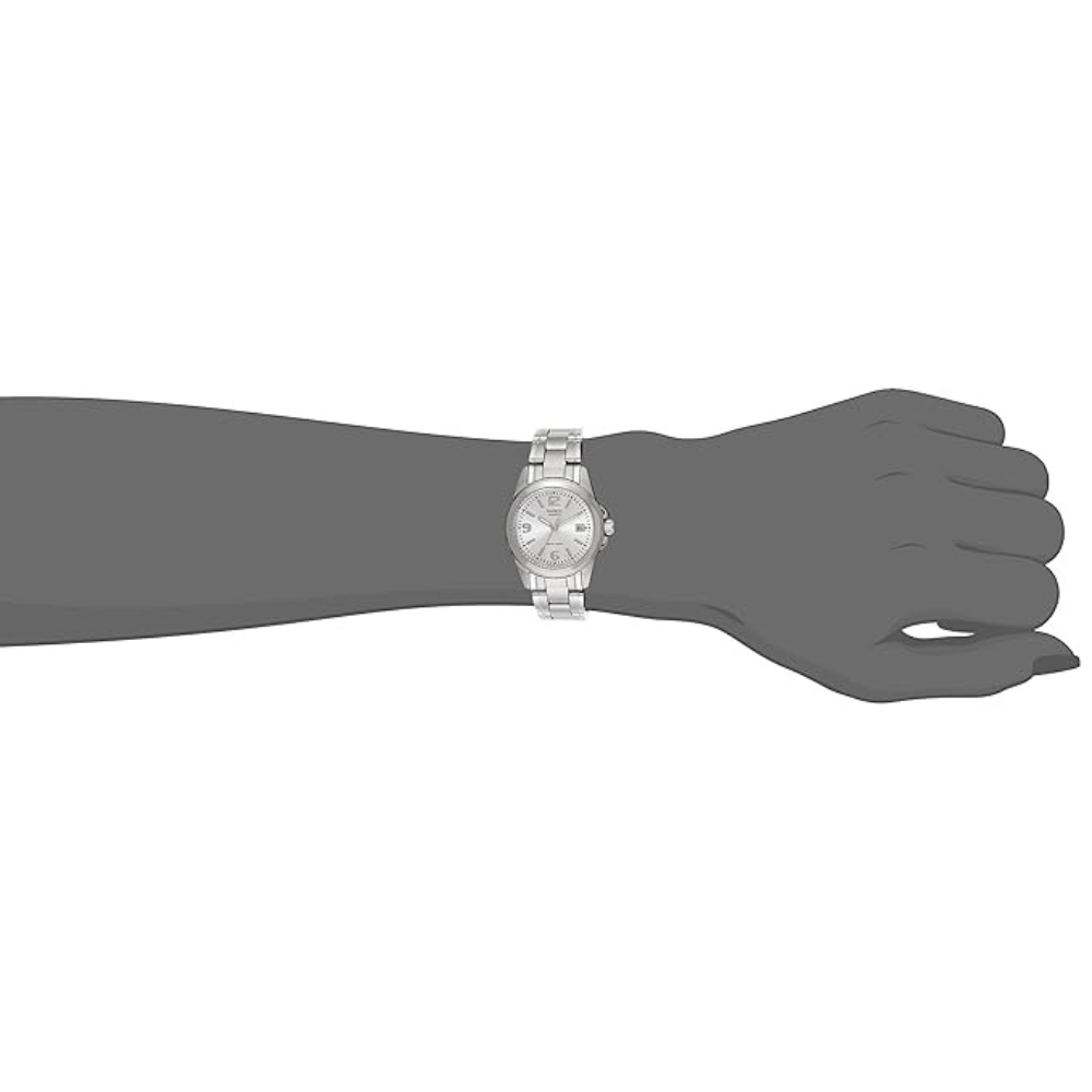 Casio Watch For Women Analog Silver Dial Stainless Steel Dress Watch - LTP-1215A-7ADF - Image 2