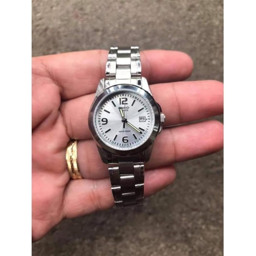 Casio Watch For Women Analog Silver Dial Stainless Steel Dress Watch - LTP-1215A-7ADF - Image 3