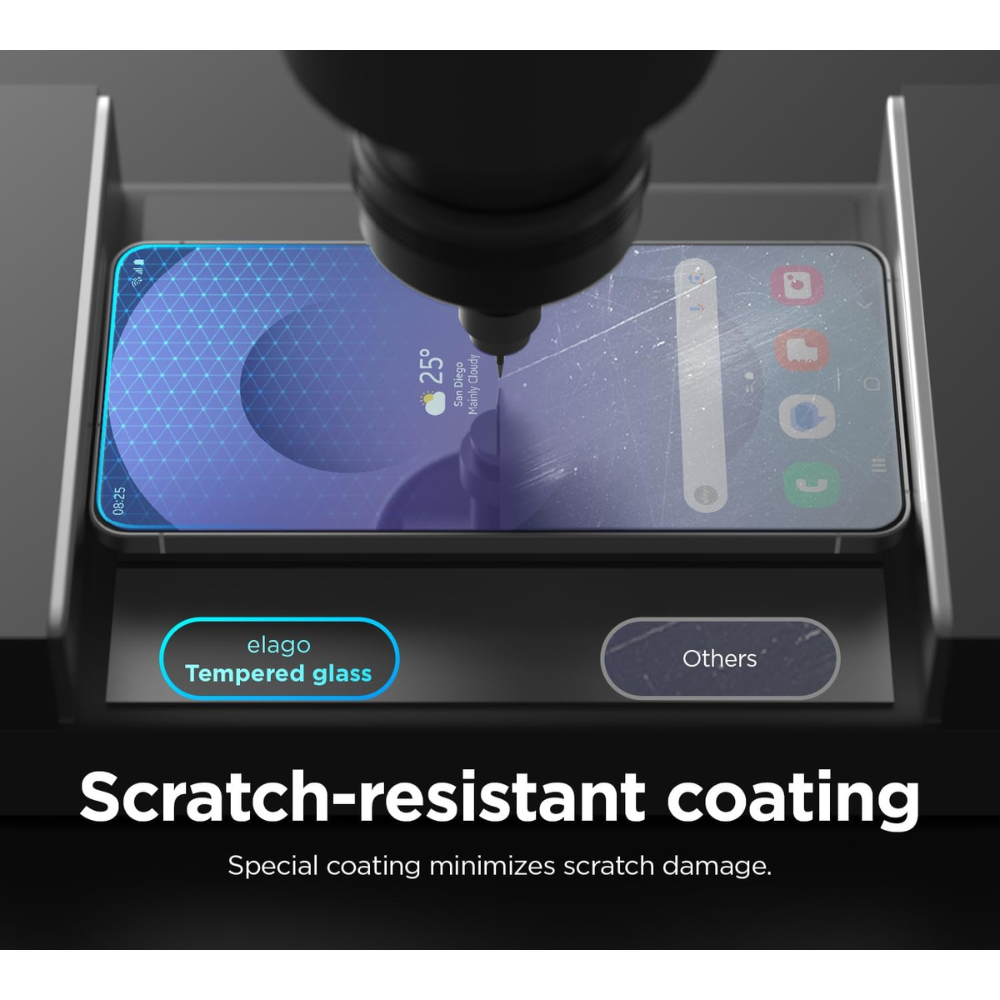 Grabit Screen Protector Clear Full Coverage for Samsung S25 Edge - Tempered Glass - GSS-S25ED - Image 3