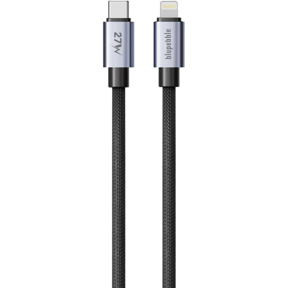 Blupebble PowerFlow 27W USB-C to Lightning Braided Cable 1.2 Metre - BP-PFUSBCL1