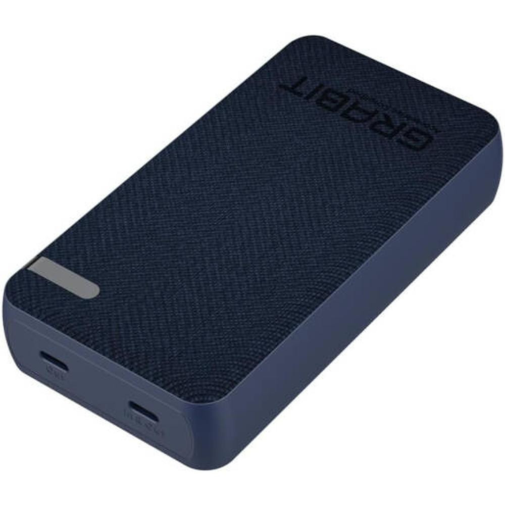 Grabit 20000mAh PD Fast Charging Power Bank 20W Dual USB-C Ports with Tactile Fabric Finish Blue - GPOWER-200T - Image 3