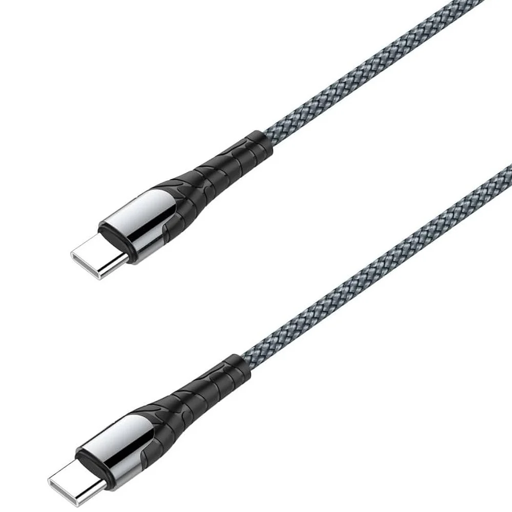 Microdigit Type-C to Lightning Fast Charging Nylon Braided Cable 2m - DCPD237i