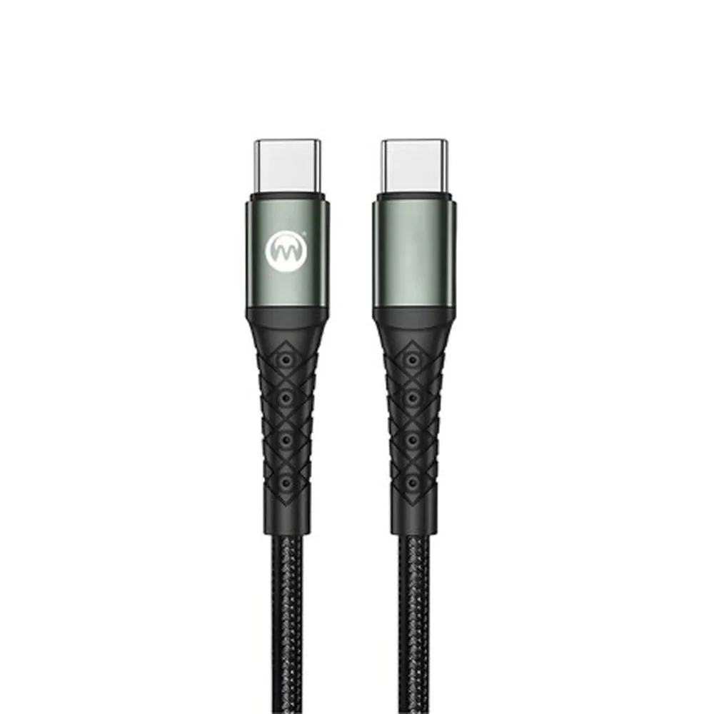 Microdigit Type-C to Type-C Fast Charging Nylon Braided Cable 2m - DCPD236T