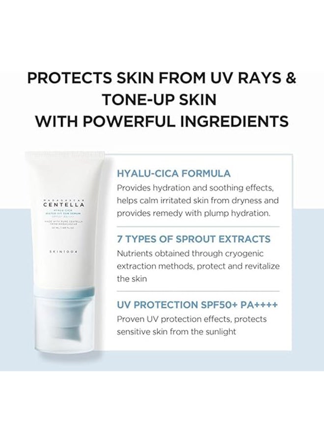 Madagascar Centella Hyalu Cica Water Fit Sun Serum 50 SPF - Image 4
