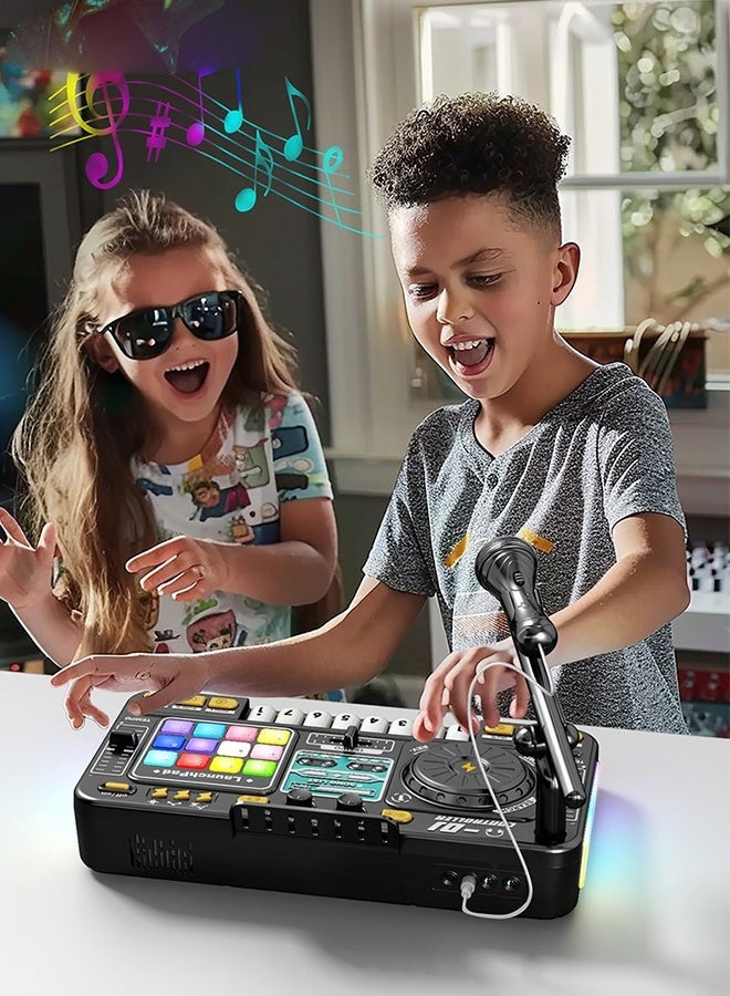 DJ Mixer Toys for Toddlers, Electronic Baby Musical DJ Toys with Lights, Songs,