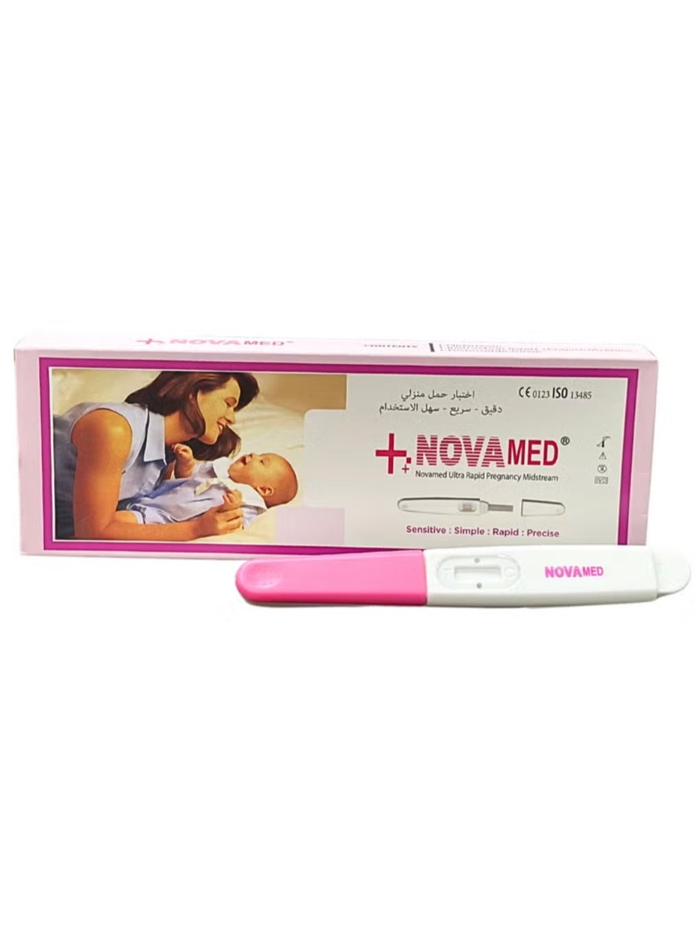 Novamed Ultra Rapid Pregnancy Test Midstream – Fast & Accurate Home Pregnancy Detection Kit - Image 2