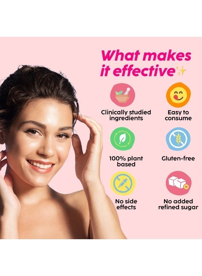 500mg L-Glutathione Skin Glow 60 Effervescent Tablets for Clear and Youthful Loo