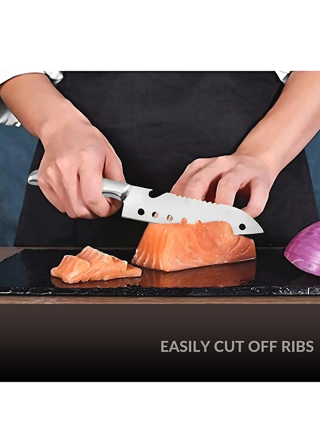 Stainless Steel Knife Heavy-Duty Meat & Vegetable Chopper with Ergonomic Handle Size 17 cm (KQ0804) - Image 4