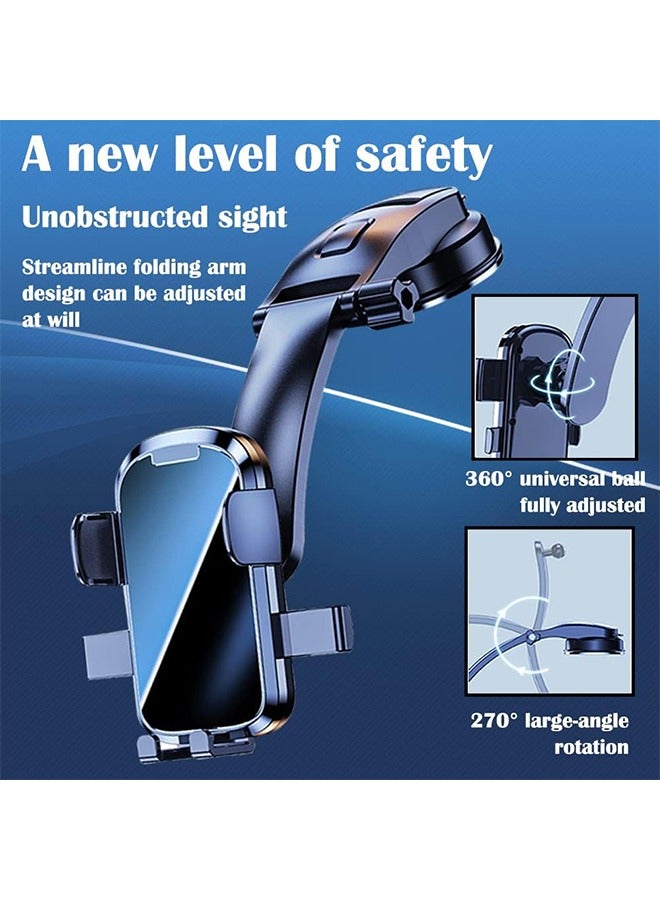 Dashboard Phone Holder,Powerful Vacuum Suction+Flexible Arm 360 Adjustable Car Phone Holder Mount Clip,Most Stable Phone Holder for Car Compatible with iPhone 14 Plus/Pro Max XR XPlus - Image 2