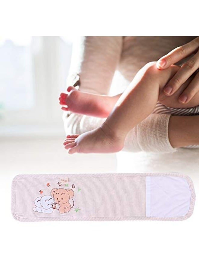 Baby Umbilical Belt, Newborn Belly Belt Cartoon Cotton Umbilical Cord Soft Infant Belly Band PInk Newborn Navel Belt Waist Support Belt for 0-12 Months Babies - Image 2
