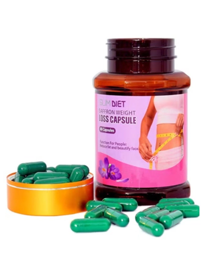 Slim Diet Saffron Weight Loss Capsules (60 Capsules) – Natural Fat Burner for a Slim & Toned Body - Image 2