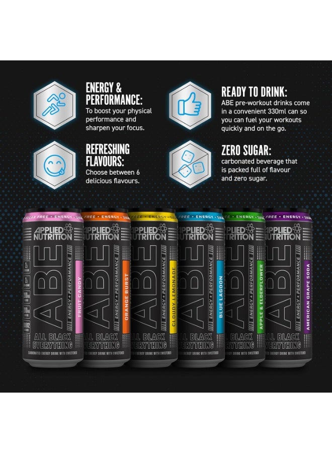 Applied Nutrition ABE Performance Energy Drink Cherry Slushie Flavor 330ml Pack 