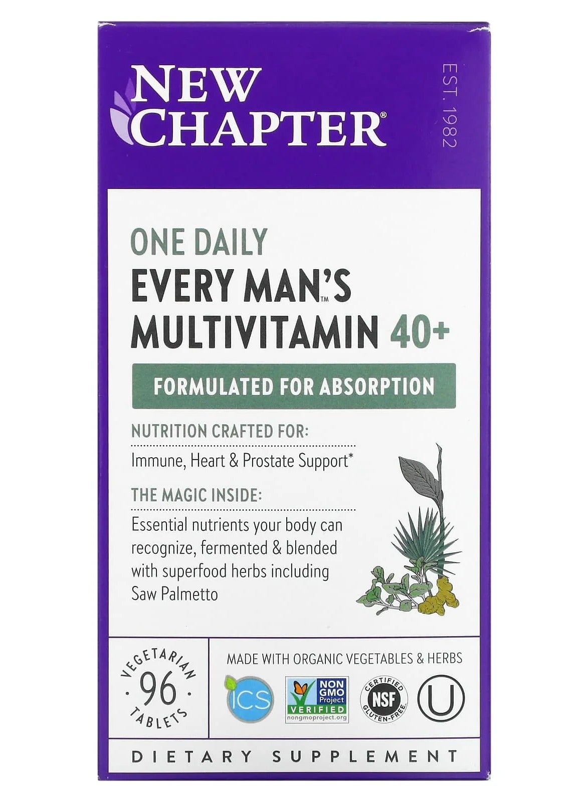 One Daily Every Man's Multivitamin 40+, 96 Tablets.