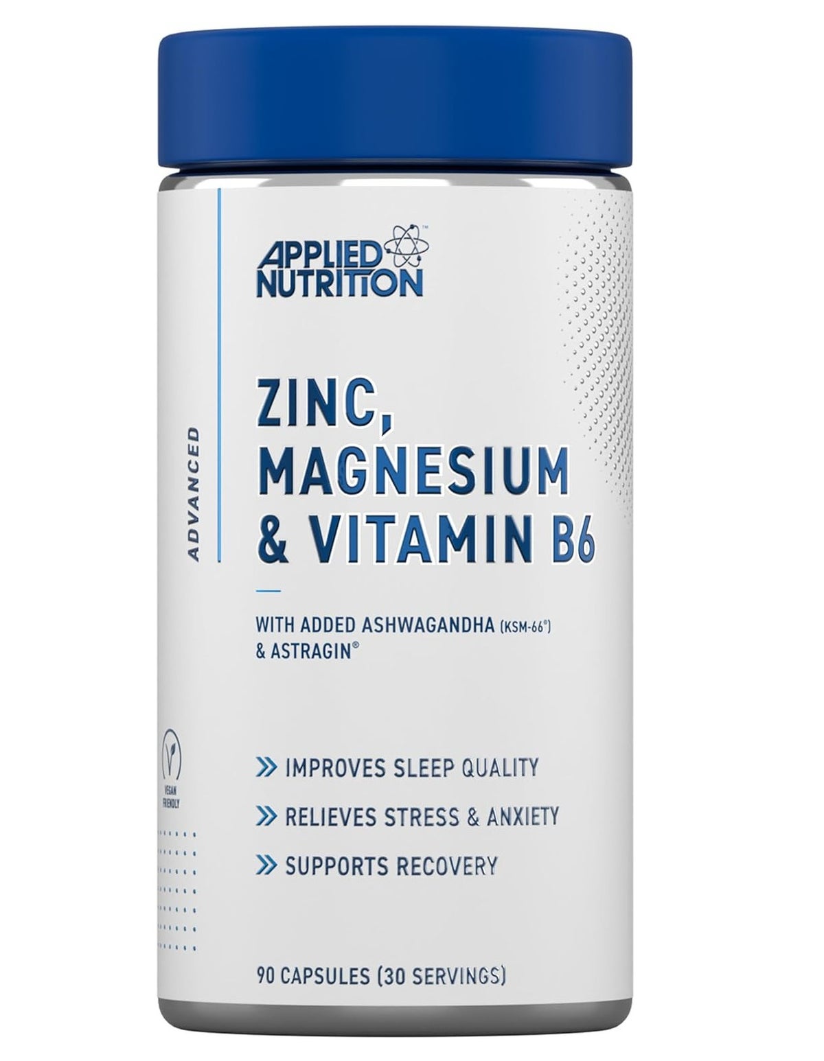 ZMA 90 Caps | Zinc + Magnesium + B6 | Sleep Support, Muscle Recovery & Testosterone Boost | Vegan Friendly
