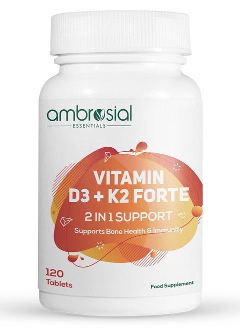 Vitamin D3 And K2, 1,000 Iu/45 Mcg, 120 Capsules