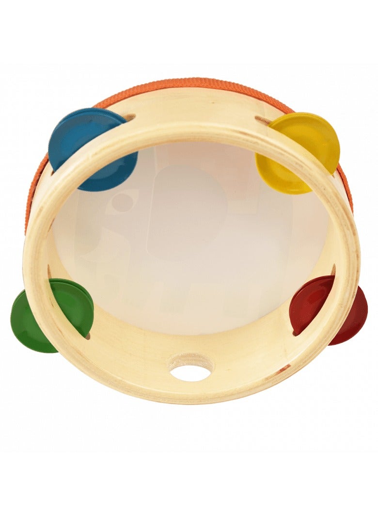 Tambourine | Wild Wonders – Colorful Animal-Themed Musical Instrument for Kids | Safe Wooden Tambourine with Metal Jingles | Fun Rhythm Toy for Toddlers & Preschoolers