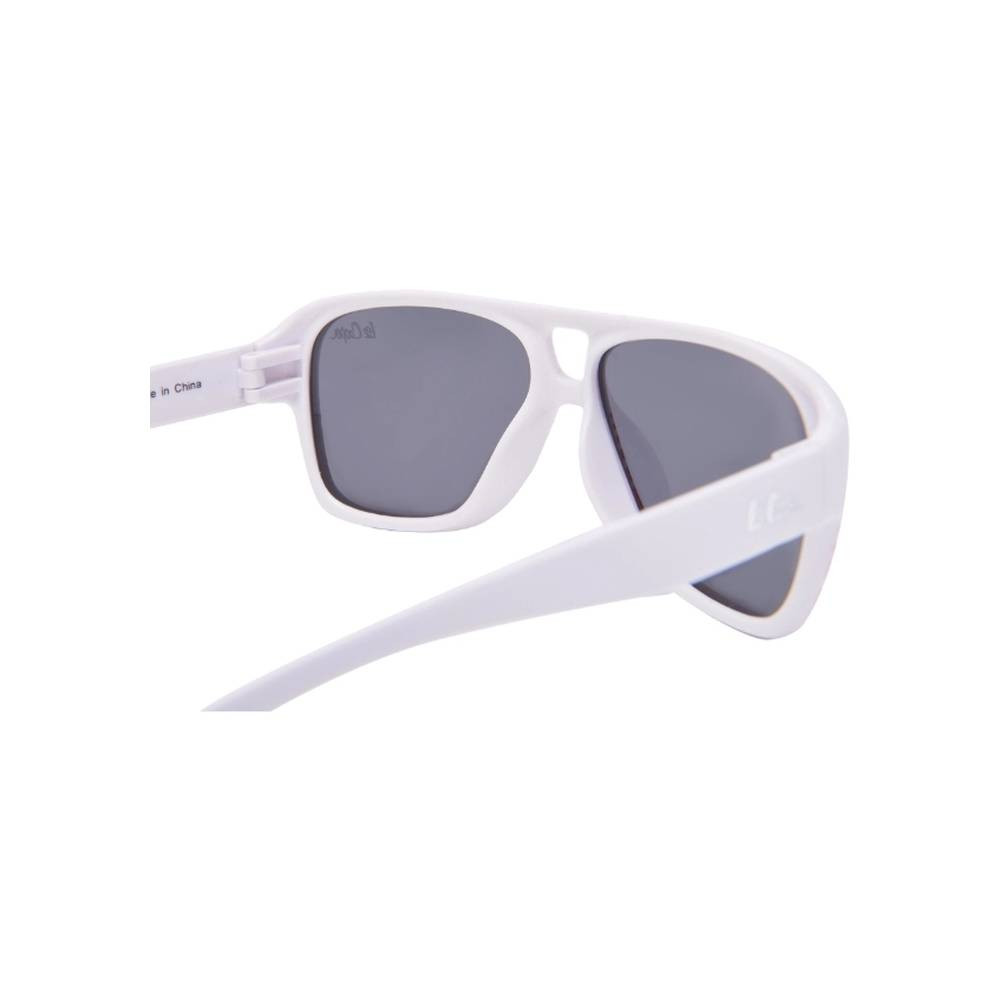 Lee Cooper Polarized Sunglasses White Frame Grey Mirror Lens 52mm - LCK108C03