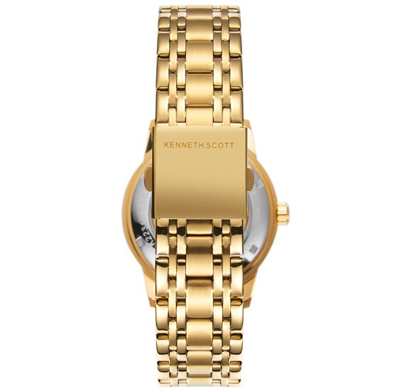Kenneth Scott Mens Mechanical Black Dial Watch - K22311-GBGB - Image 3