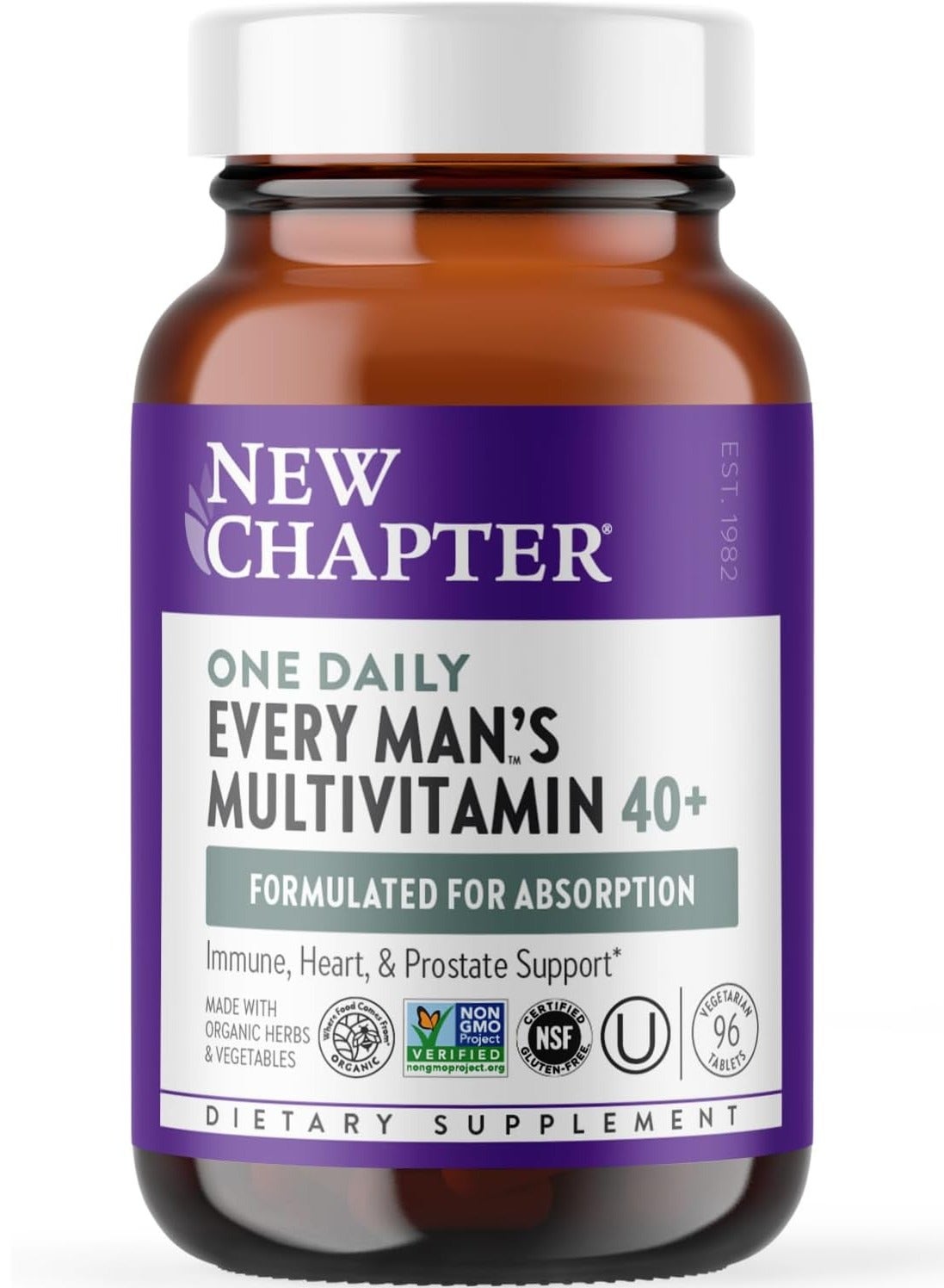 One Daily Every Man's Multivitamin 40+, 96 Tablets. - Image 2
