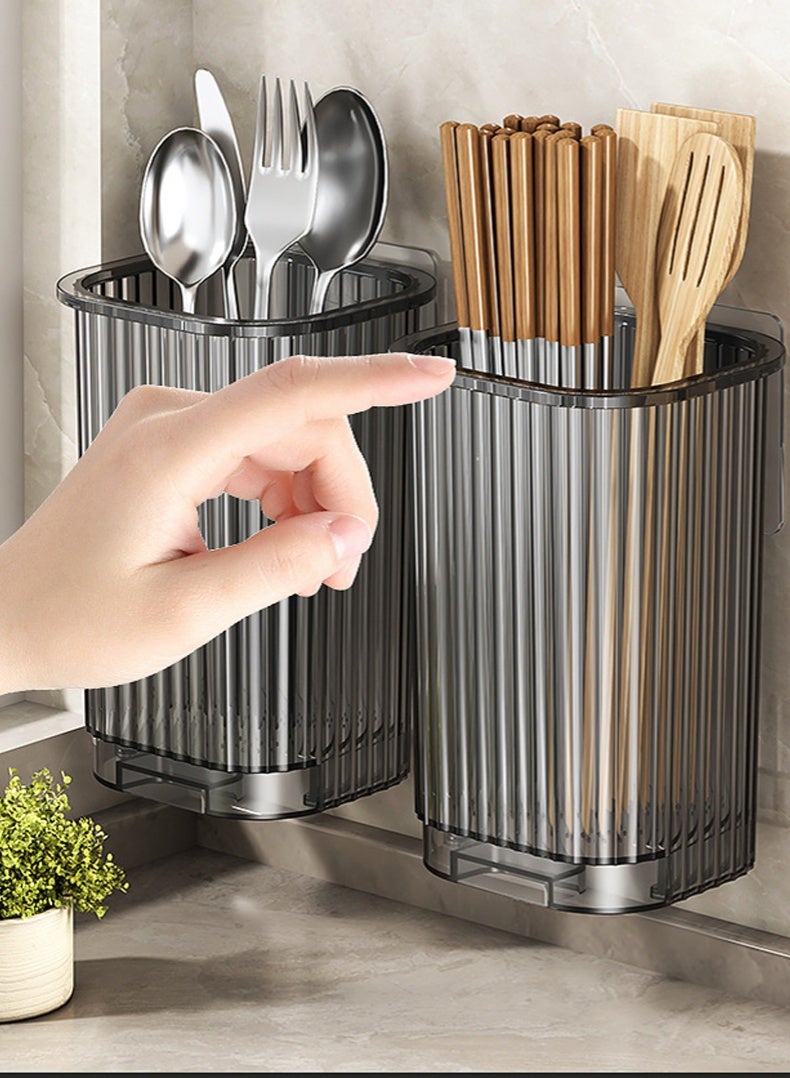 4PCS Wall-Mounted Multi-Functional Storage Caddy Set (4 Colors) - Tool-Free Inst