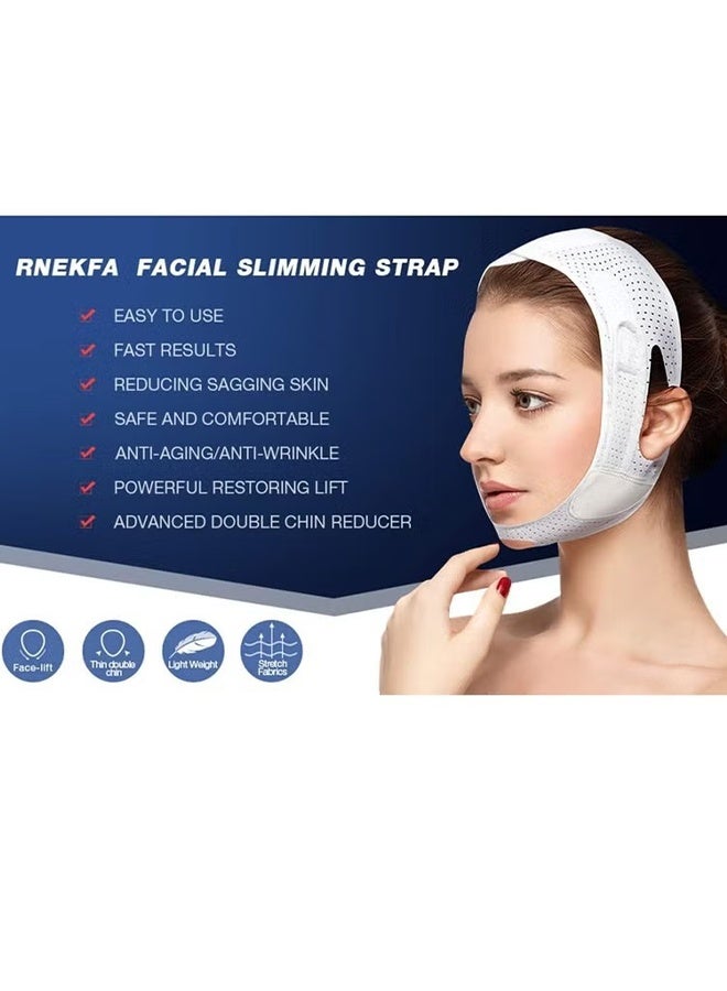 Breathable Face Slimming Strap, Face Lift Strap, Reusable Face Lifting Bandage P