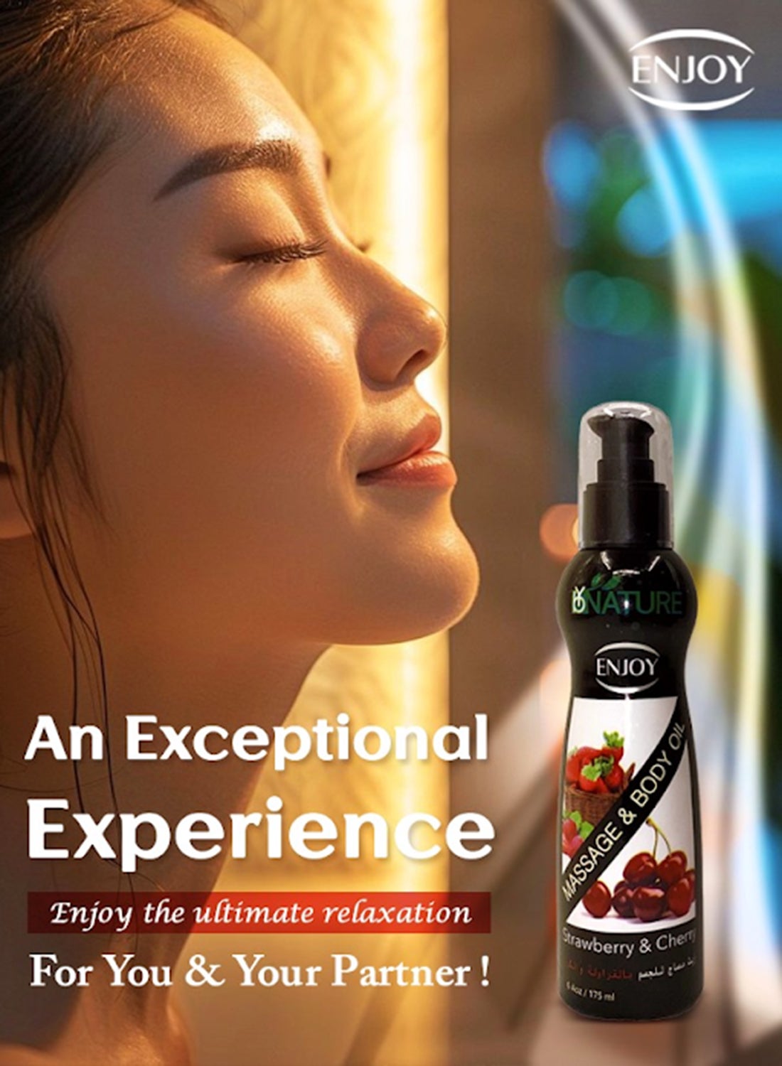 Strawberry And Cherry Massage Oil 175Ml – Sensual Aromatherapy Blend For Smooth Skin And Relaxation - Image 4