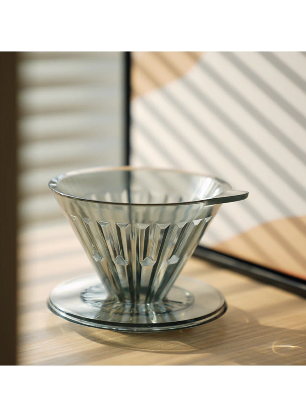 Crystal Eye V60 Brewer Set 02, Transparent Black