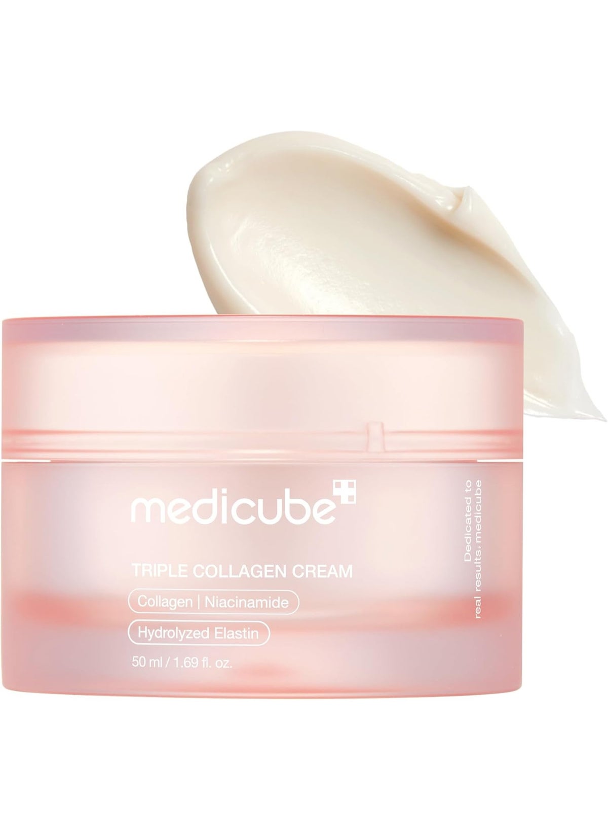 Medicube Triple Collagen Cream - Hydrating & Firming Moisturizer with Hyaluronic Acid, Premium Elastin, Shea Butter - Wrinkle Care & Boosts Elasticity |50ml