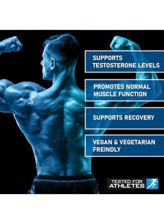 ZMA 90 Caps | Zinc + Magnesium + B6 | Sleep Support, Muscle Recovery & Testosterone Boost | Vegan Friendly - Image 5
