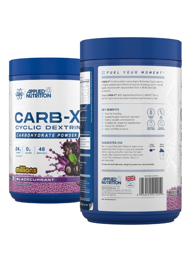 Applied Nutrition Carb-X Blackcurrant 1.2kg (48 Servings) – Highly Branched Cyclic Dextrin Intra & Post Workout Carbohydrate Powder - Image 5