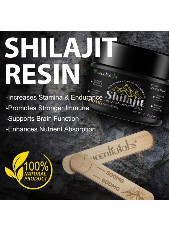 Shilajit Pure Himalayan Shilajit Resin 60G Pure Shilajit with 85+ Trace Minerals