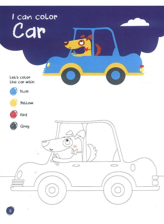 I Can Color: Things That Move - Image 3