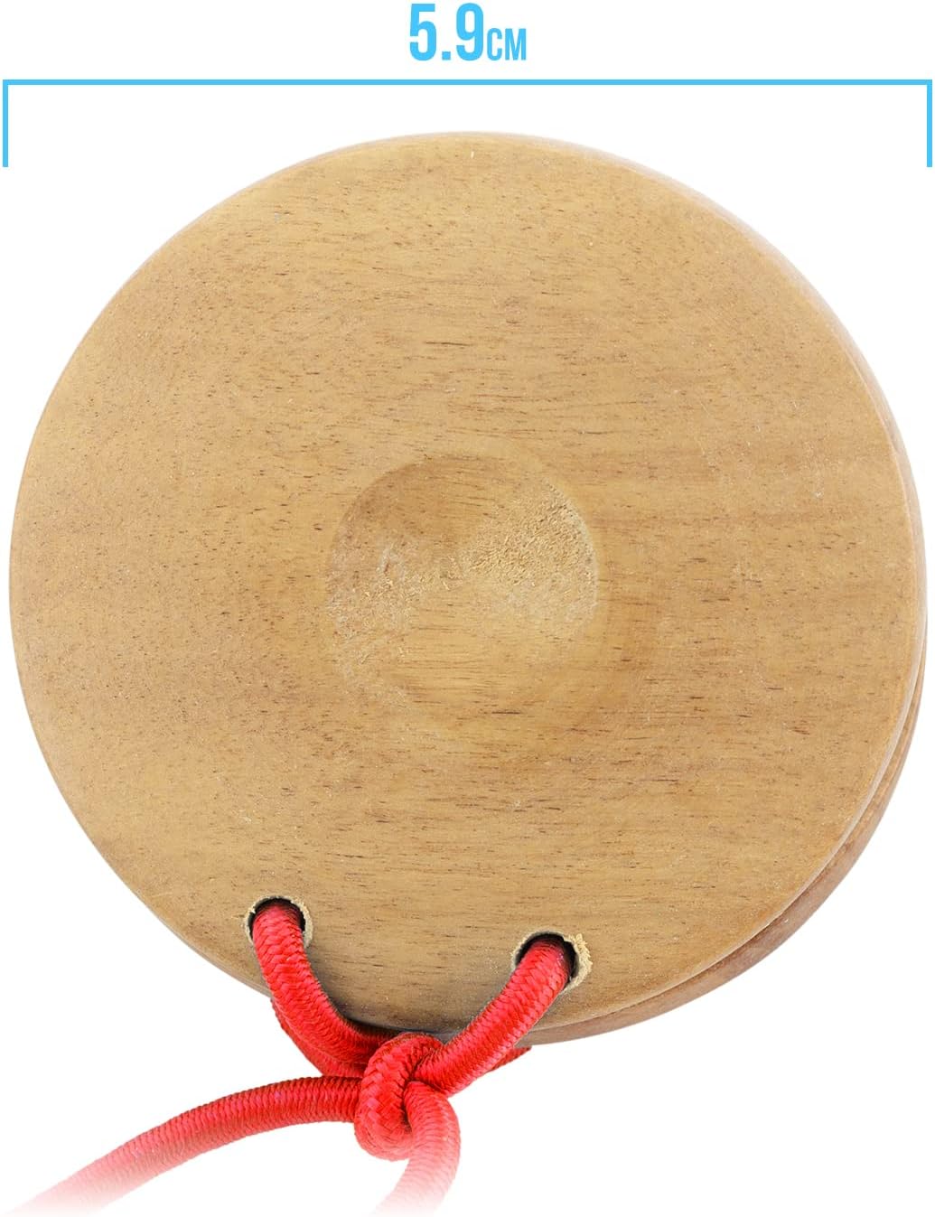 TIGER CAS14-NT Wooden Castanets - Finger Clackers Clappers - Two Pairs (4 Shells) - Image 5