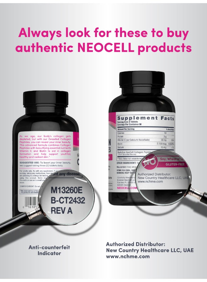 Grassfed Collagen Peptides + Vitamin C + Biotin | 6g Collagen Type 1 & 3 | 5,000