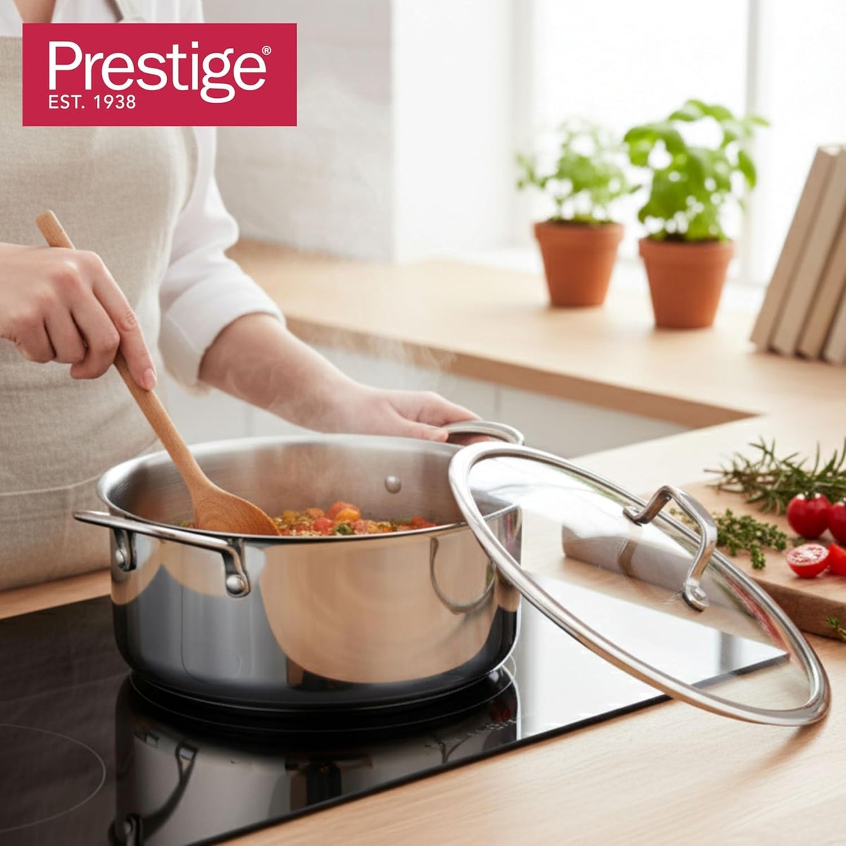 Prestige Infinity Tri Ply Stainless Steel 26cm Casserole With Lid - Induction Compatible - Image 6