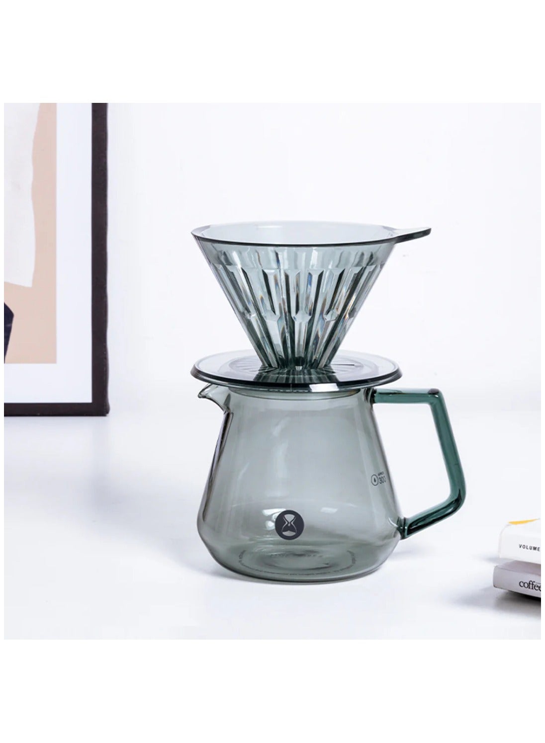 Crystal Eye V60 Brewer Set 02, Transparent Black - Image 2