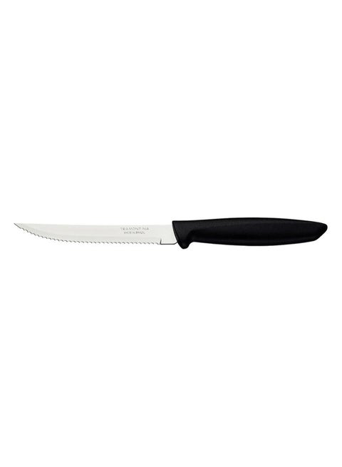 7-Piece Kitchen Knife With Plastic Cutting Board Set Black/Silver/White - Image 6