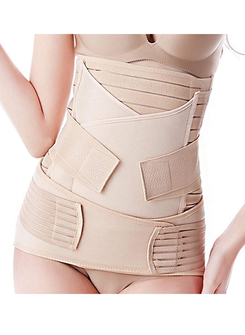 3 in 1 Postpartum Belly Support Recovery Wrap - Belly Band For Postnatal, Pregnancy, Maternity - Girdles For Women Body Shaper - Tummy Bandit Waist Shapewear Belt - Image 2