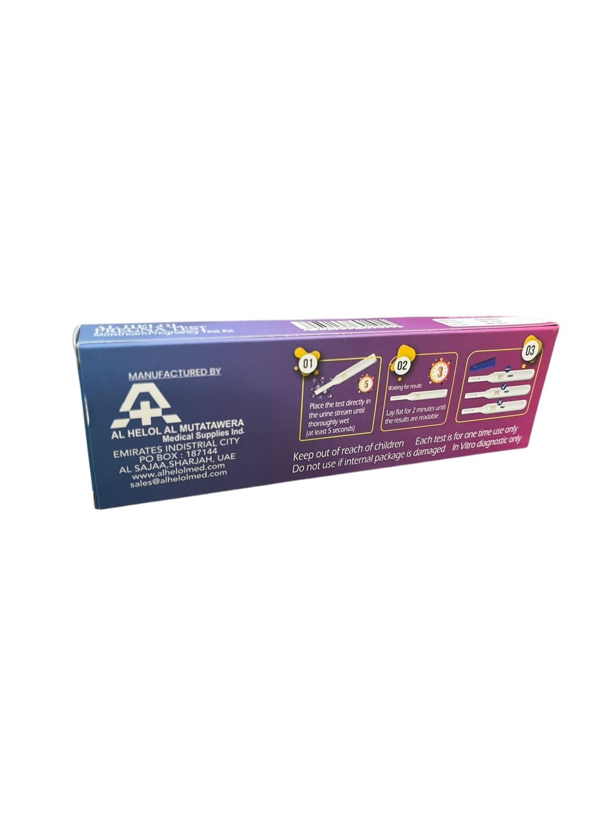 Al Helol Pregna Test Midstream HCG Triple Pack Pregnancy Test Kit | Quick & Easy Home Pregnancy Test Kit | Accurate Result| 3 Tests - Image 3