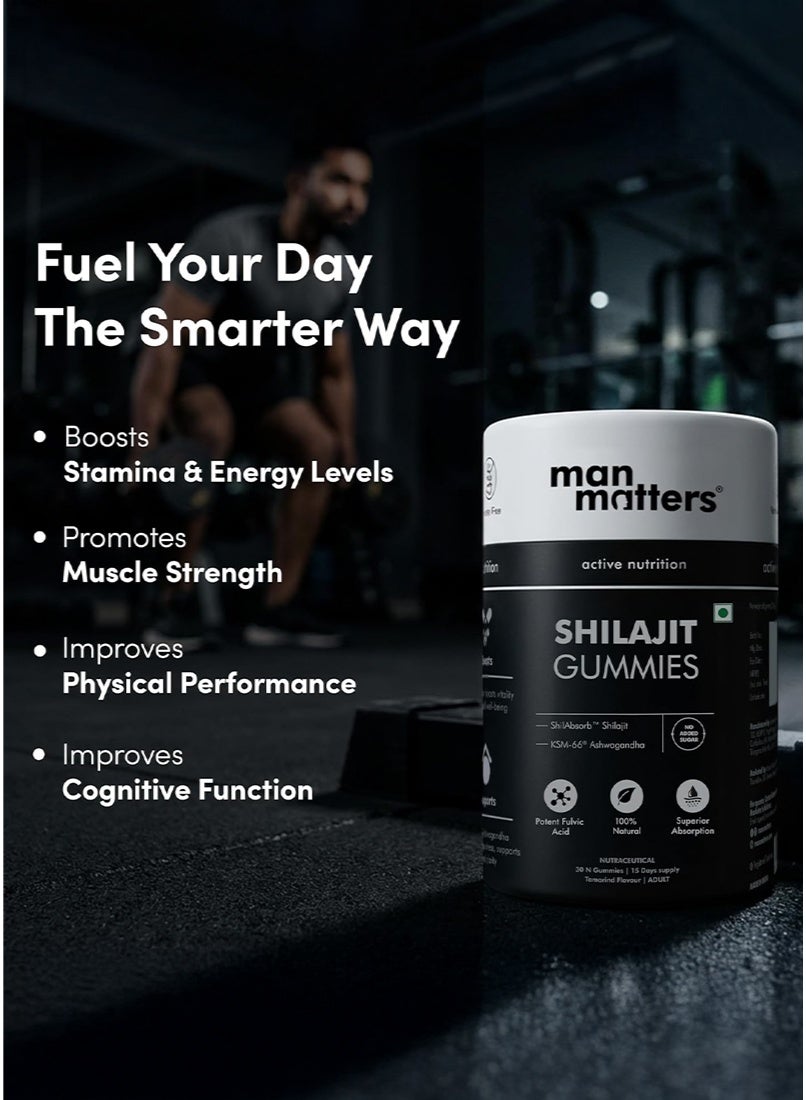 Man Matters Shilajit Gummies Pack of 30
