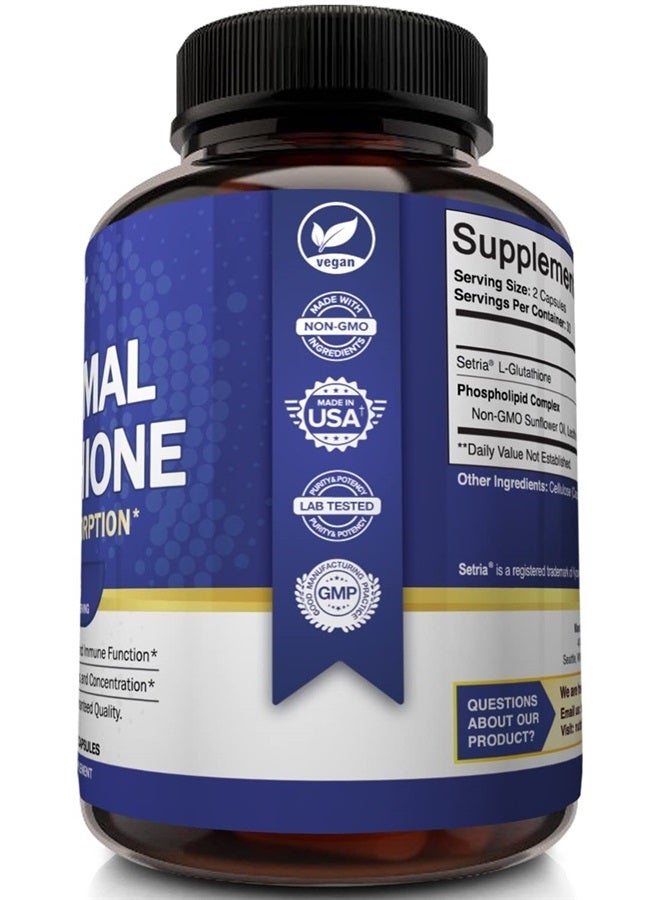 Liposomal Glutathione Setria® 700mg - 60 Vegetable Capsules - Image 5
