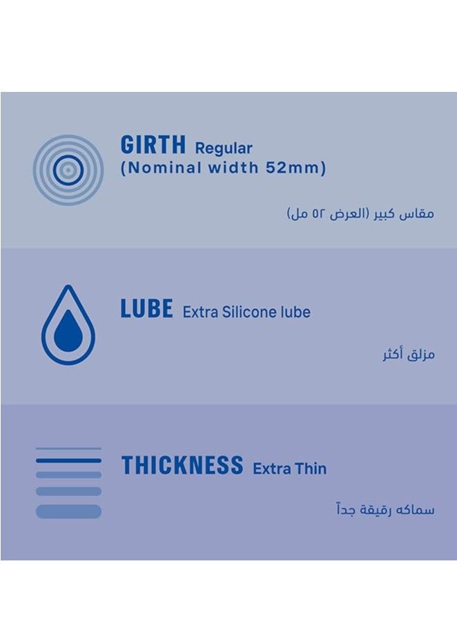 Invisible Extra Thin Condoms Pack Of 12 - Image 4