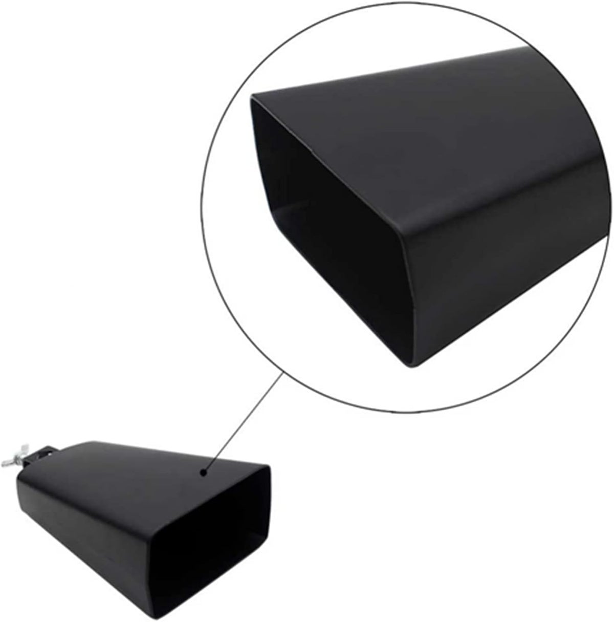 MegArya 6 Inch Durable Metal Cowbell Instrument with Stick for Beginners