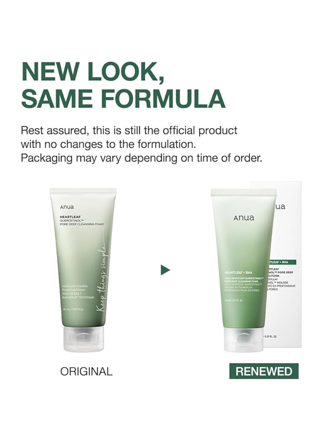Heartleaf Quercetinol Pore Deep Cleansing Foam White 150ml - Image 2