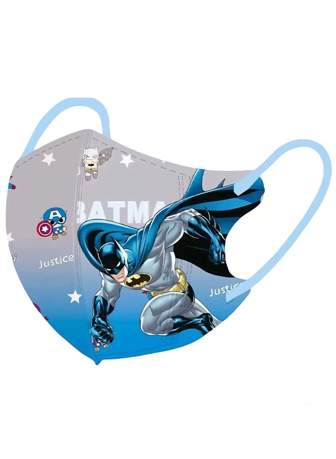 Individually Wrapped Kids Disposable Face Mask,50 pcs Masks for Children and Teenagers,3-Layer Cute Unisex Children's Masks - Image 3