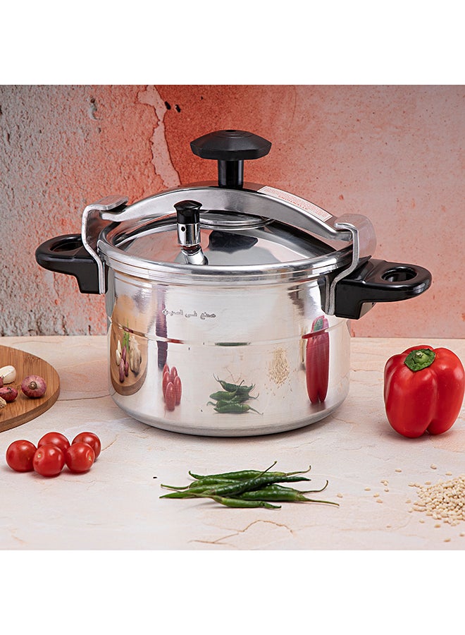 5 Litre Alluminium Pressure Cooker Silver
