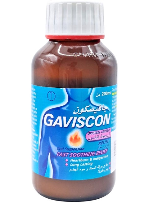 Gaviscon Suspension 200ml (Fast Relief from Heartburn & Acid Reflux)