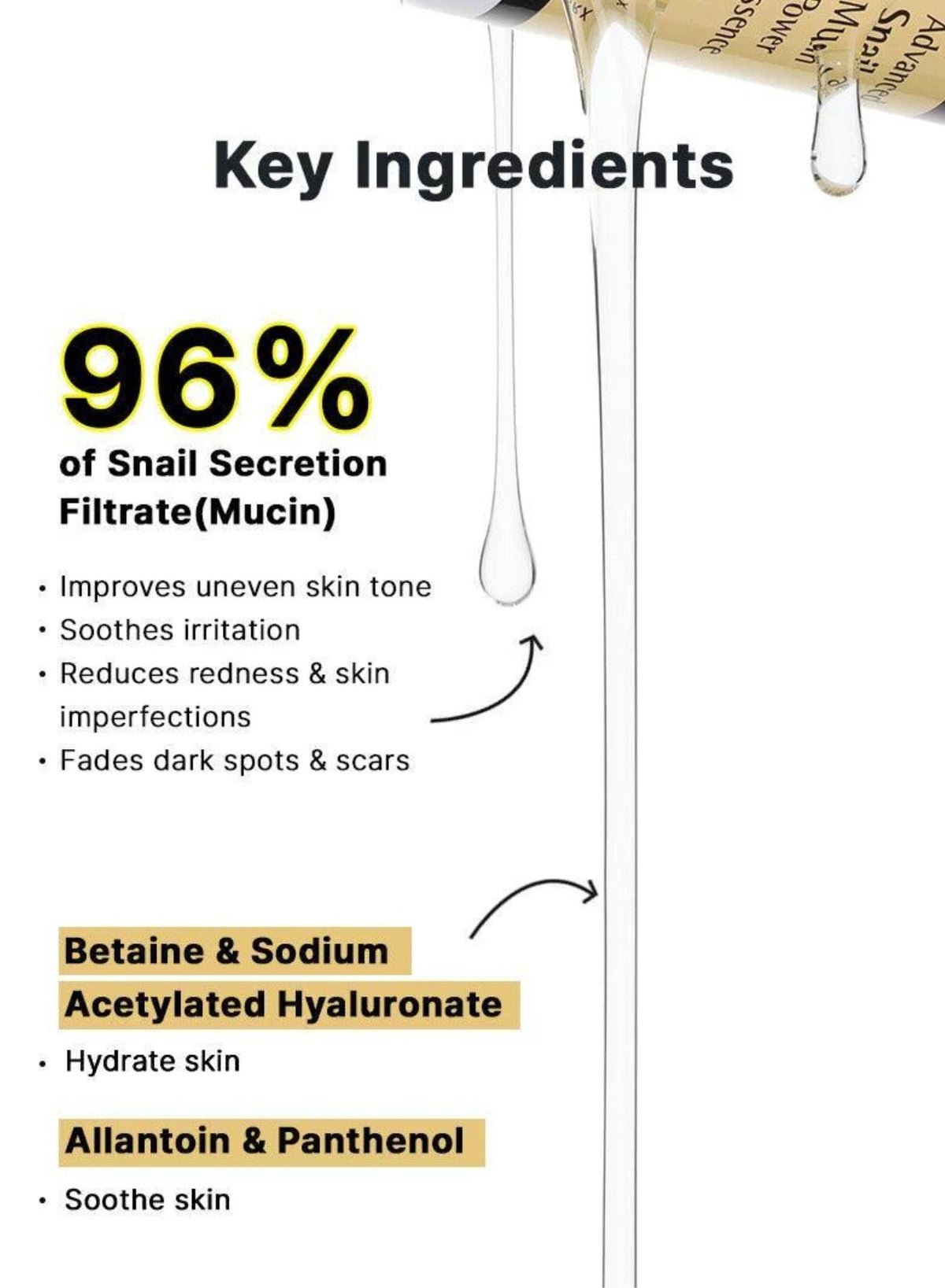 Complete Snail Skincare Pack 4 and Face Massage Roller Advanced Snail 96 Mucin P
